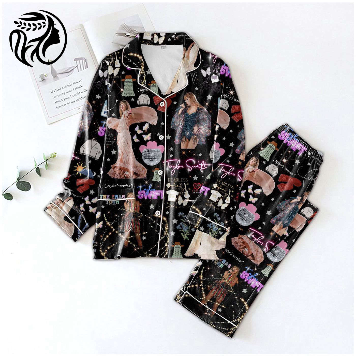 Taylor Swift Button Down Pajamas Set – Stylish and Comfortable Sleepwear ANHNV 3103