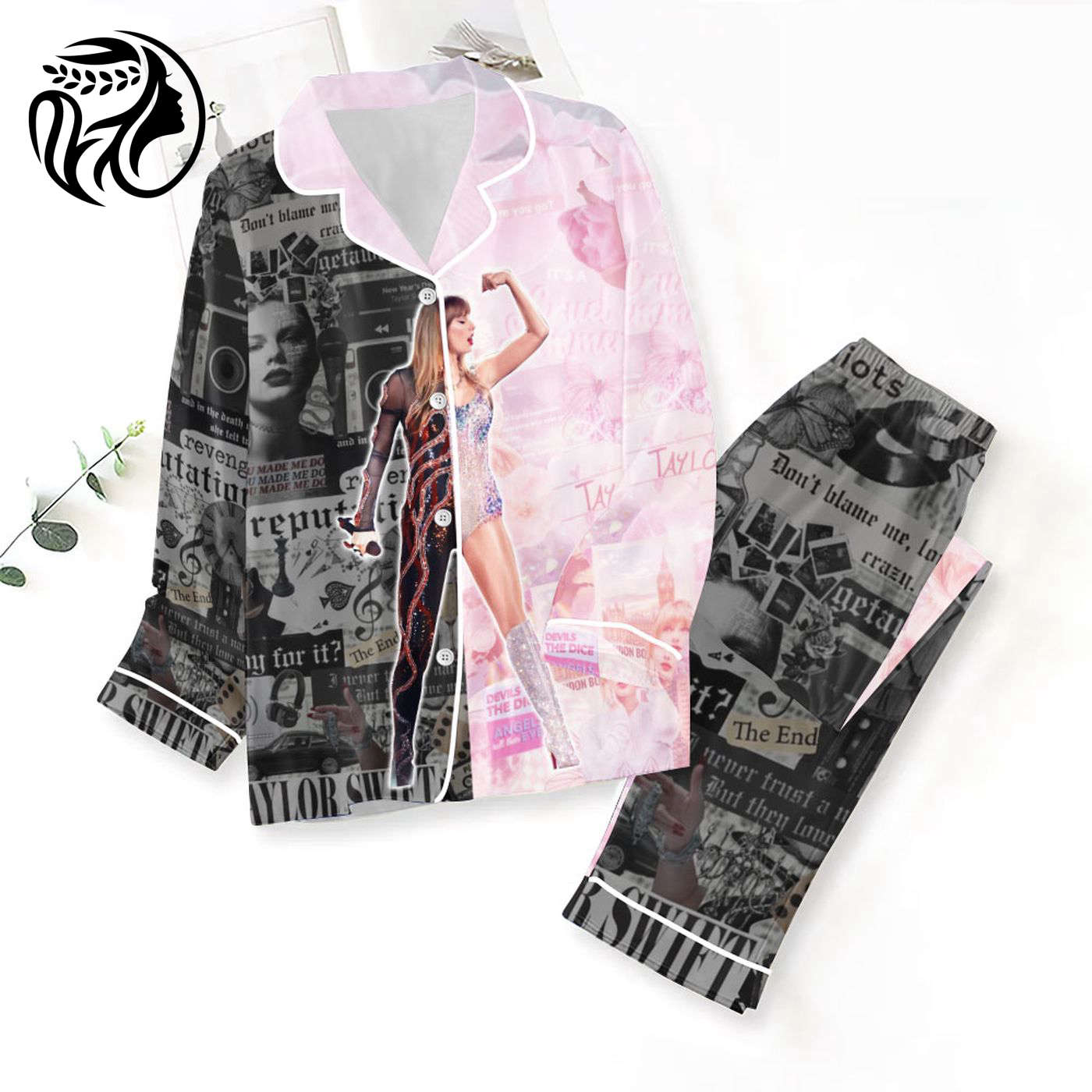 Stylish Taylor Swift Button Down Pajamas Set – Shop ANHNV 3400 Now!