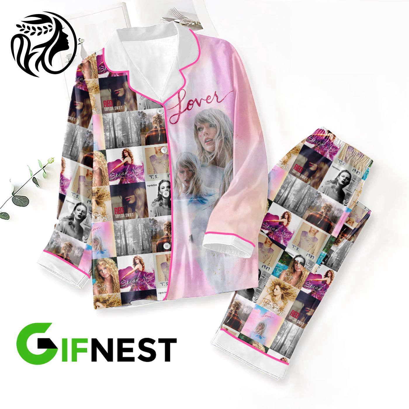 Taylor Swift Pajama Set: Stylish Button Down Gift for Fans
