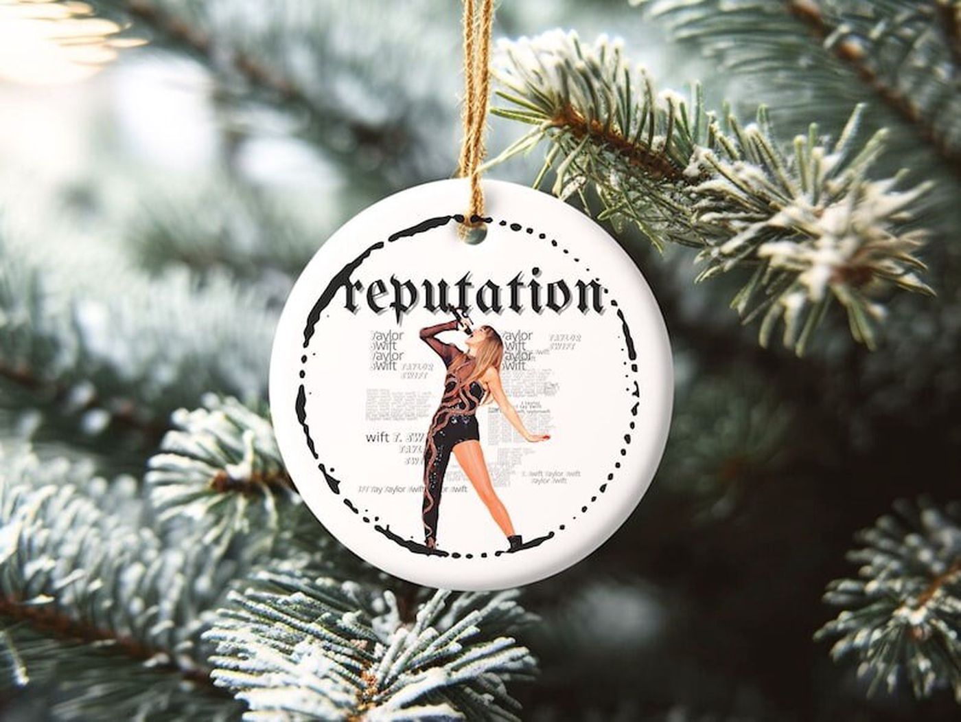 Taylor Swift Christmas Ornament: Reputation & 2023 Tour Souvenir Gift