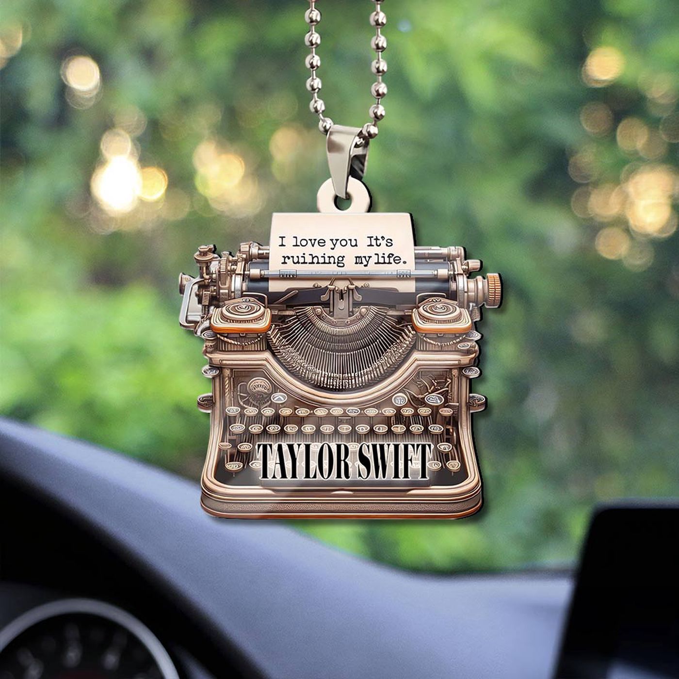 Taylor Swift Custom Shape 1-sided Acrylic Car Ornament Gift