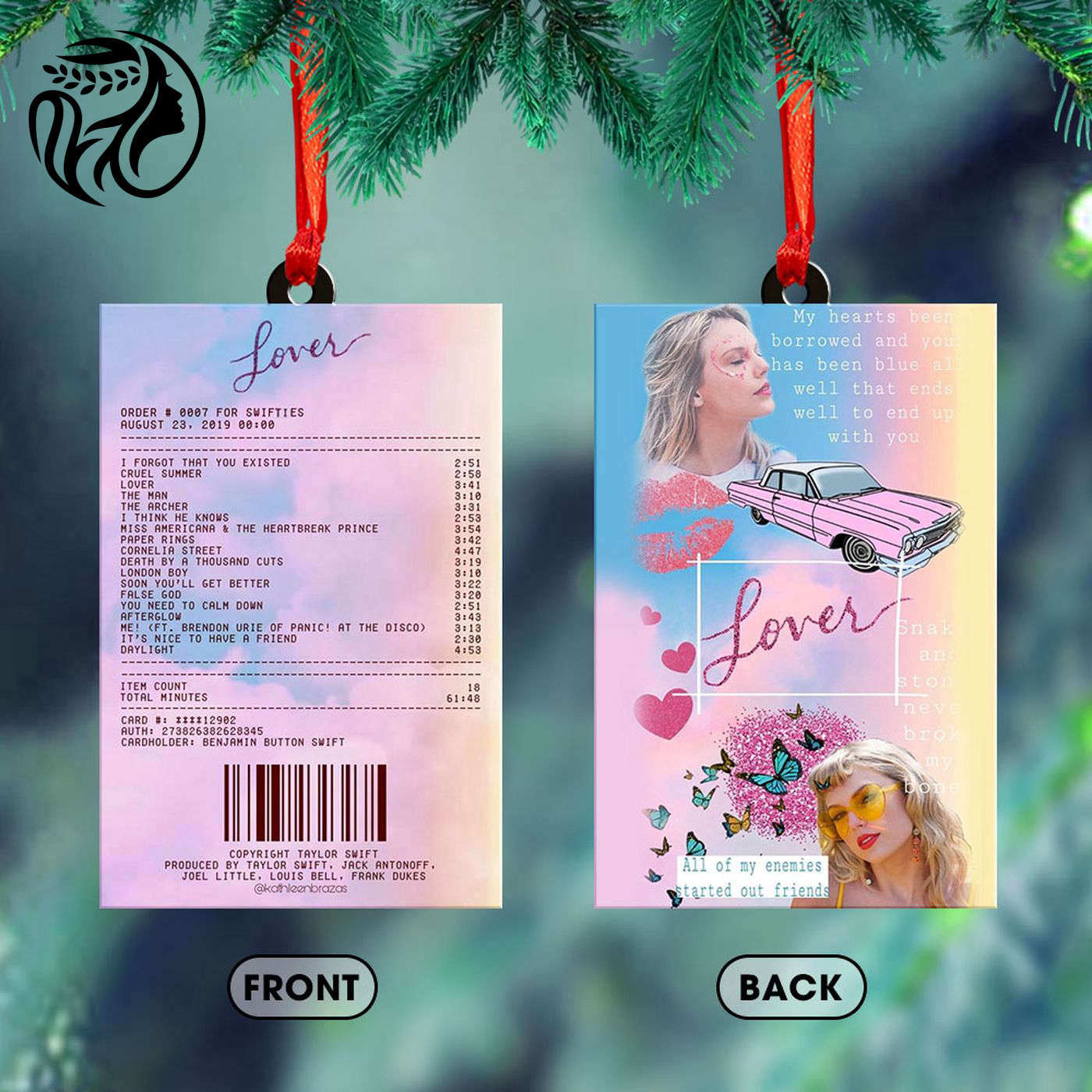 Taylor Swift Custom Shape-sided Acrylic Ornament Gift