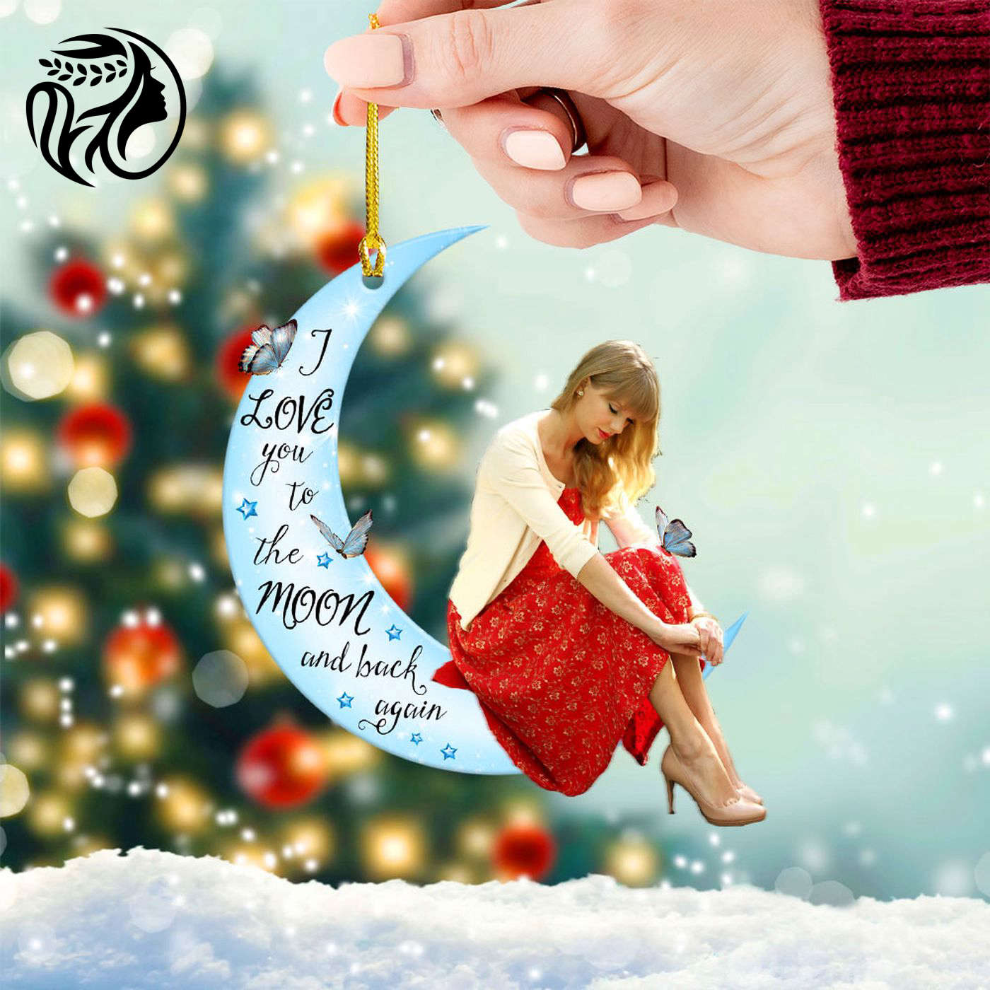 Taylor Swift Custom Shape 2-sided Acrylic Ornament  – Gift for Christmas Day