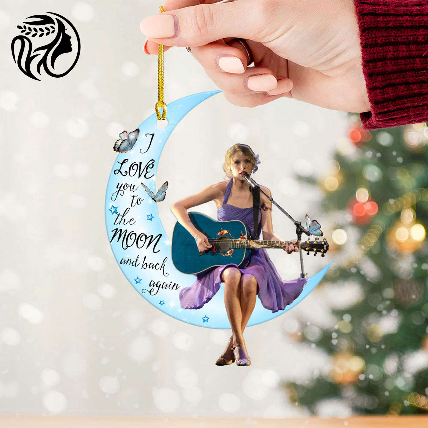 Taylor Swift Custom Shape 2-sided Acrylic Ornament  – Gift for Christmas Day