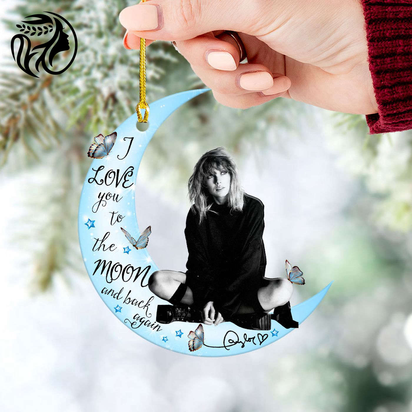 Taylor Swift Custom Shape 2-sided Acrylic Ornament  - Gift for Christmas Day