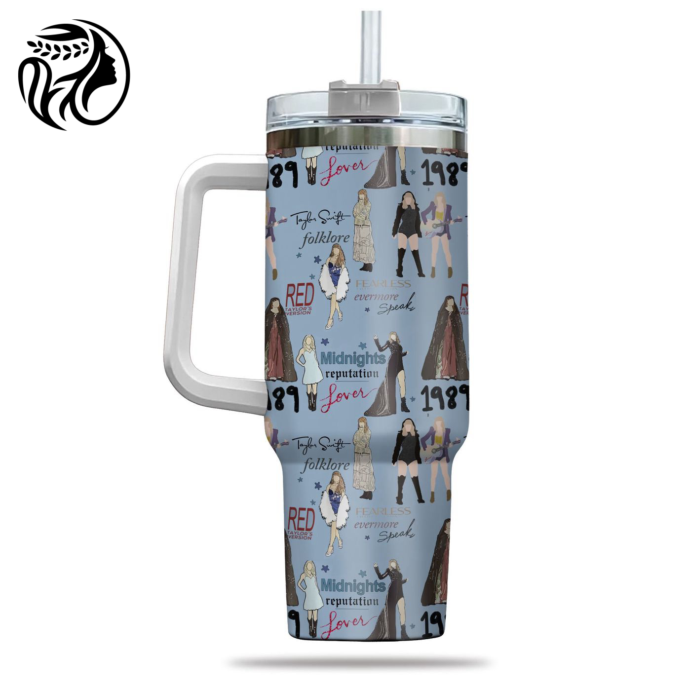Taylor Swift Eras Tumbler - 40oz Cup with Handle Perfect Birthday  - Gift for Women for Taylor Swift Fans