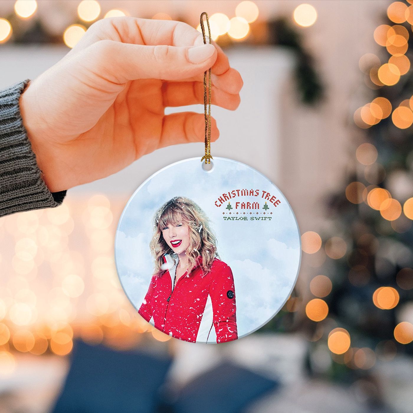 Taylor Swift Fixed Shape 2-sided Acrylic Ornament  – Gift for Christmas Day