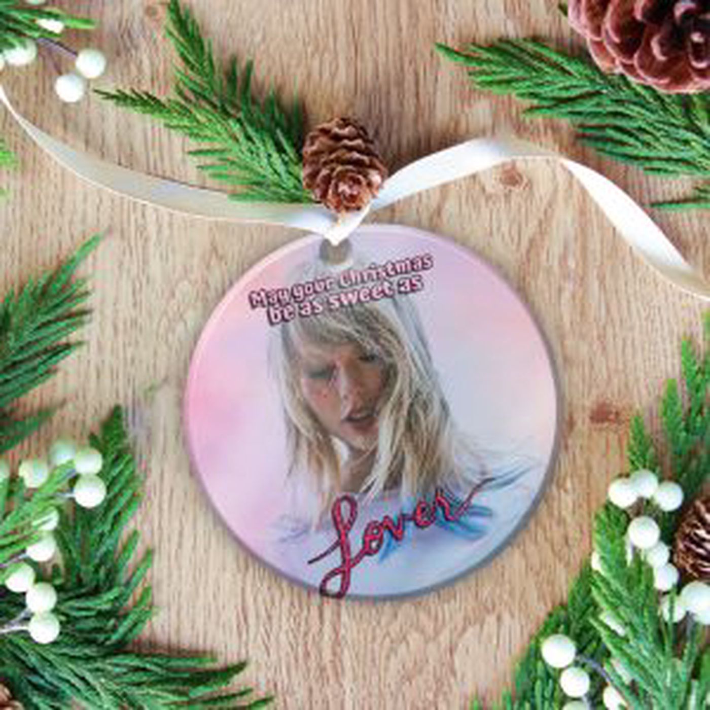 Taylor Swift Fixed Shape 2-sided Acrylic Ornament  – Gift for Christmas Day