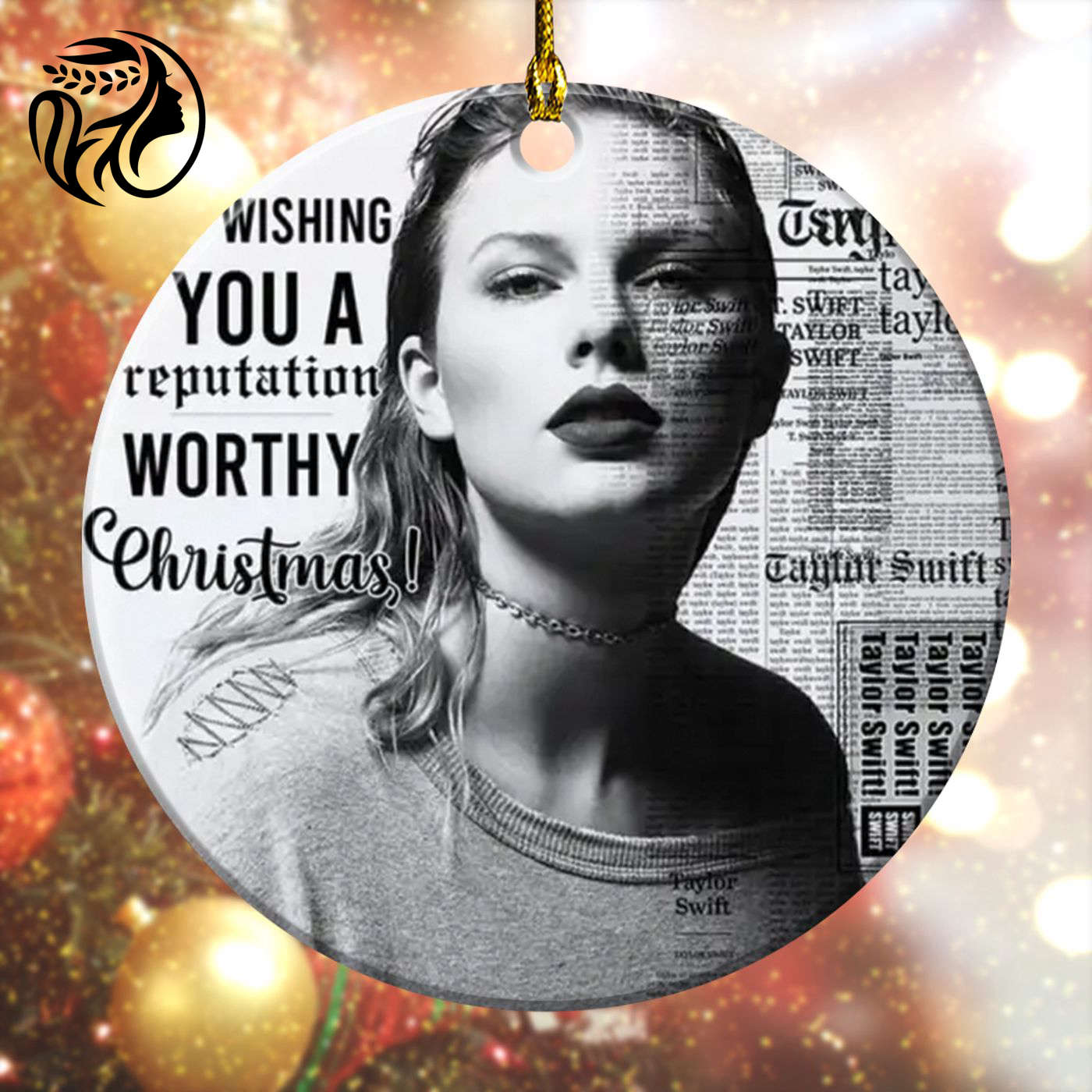 Taylor Swift Fixed Shape 2-sided Acrylic Ornament  – Gift for Christmas Day