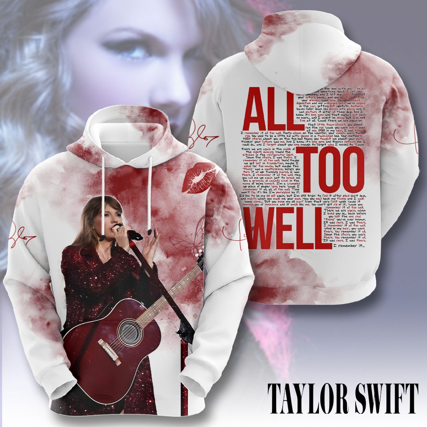 Shop Exclusive Taylor Swift 3D T-Shirt Sweatshirt Hoodie &  – Gift for Women
