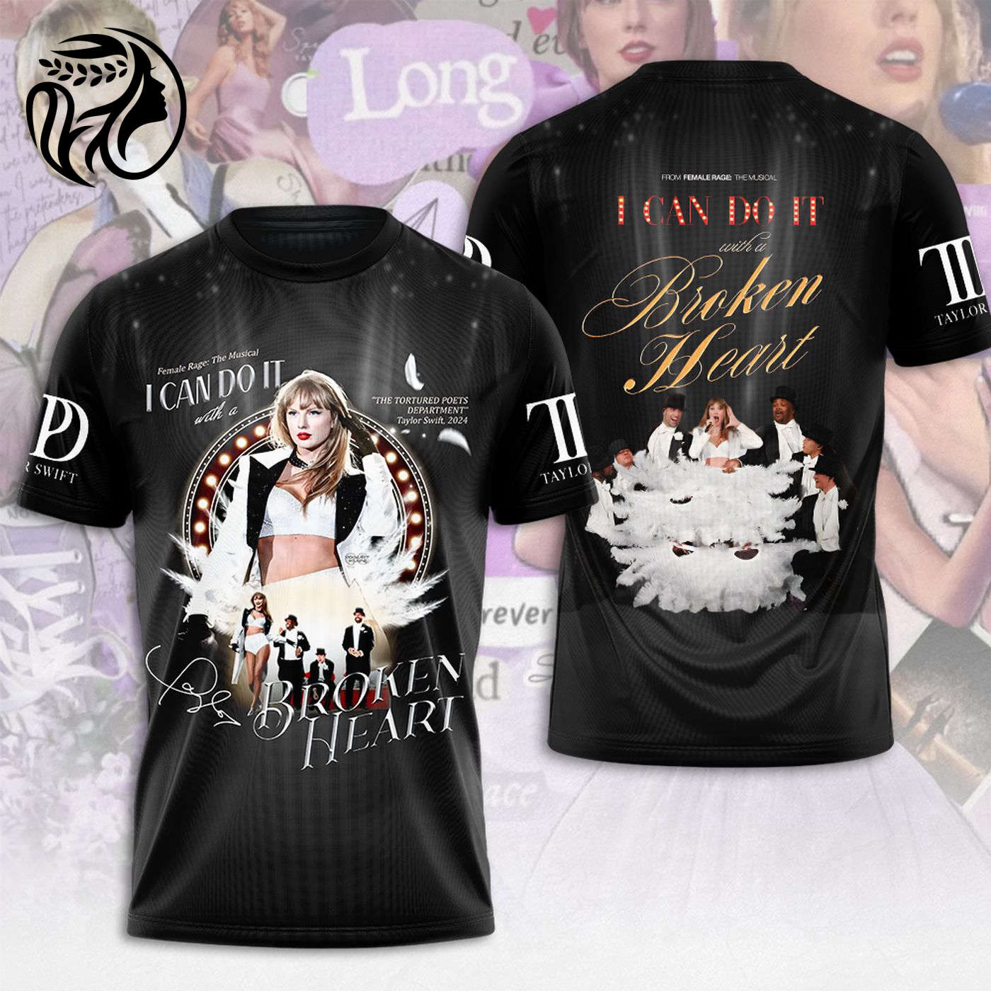 Taylor Swift  - Gift for WomenD 3D T-Shirt Sweatshirt Hoodie - MAITM  - Gift for Women: Show Your Love for Taylor with Unique Merchandise!