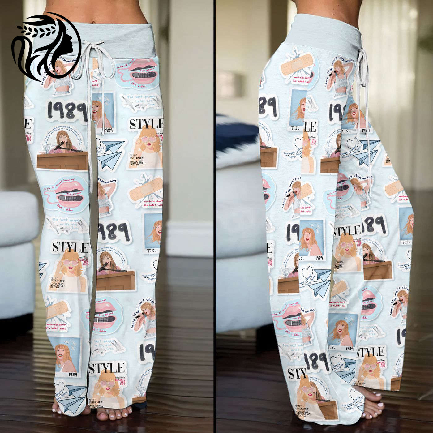 Taylor Swift High-Waisted Straight-Leg Trousers  - Gift for Women