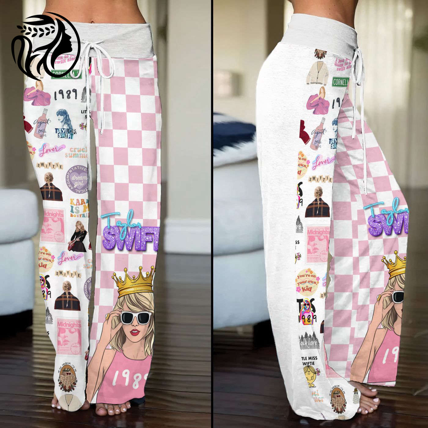 Taylor Swift High-Waisted Straight-Leg Trousers  – Gift for Women