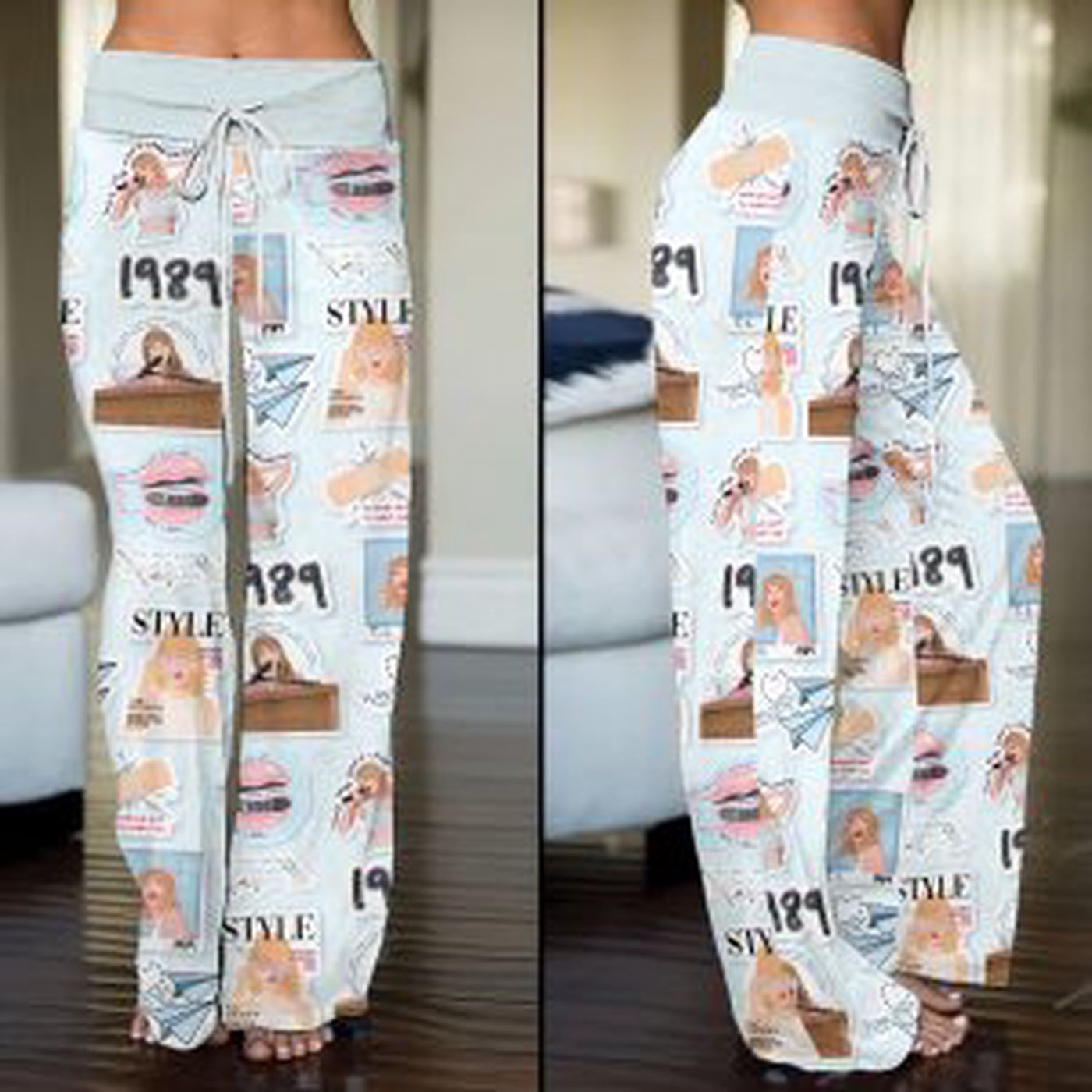 Taylor Swift High-Waisted Straight-Leg Trousers – Gift for Women Taylor Swift High-Waisted Straight-Leg Trousers – Gift for Women