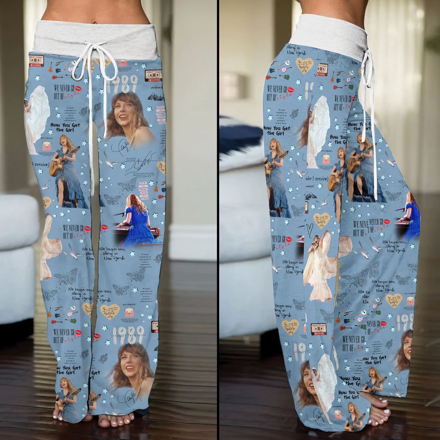 Taylor Swift High-Waisted Straight-Leg Trousers  – Gift for Women
