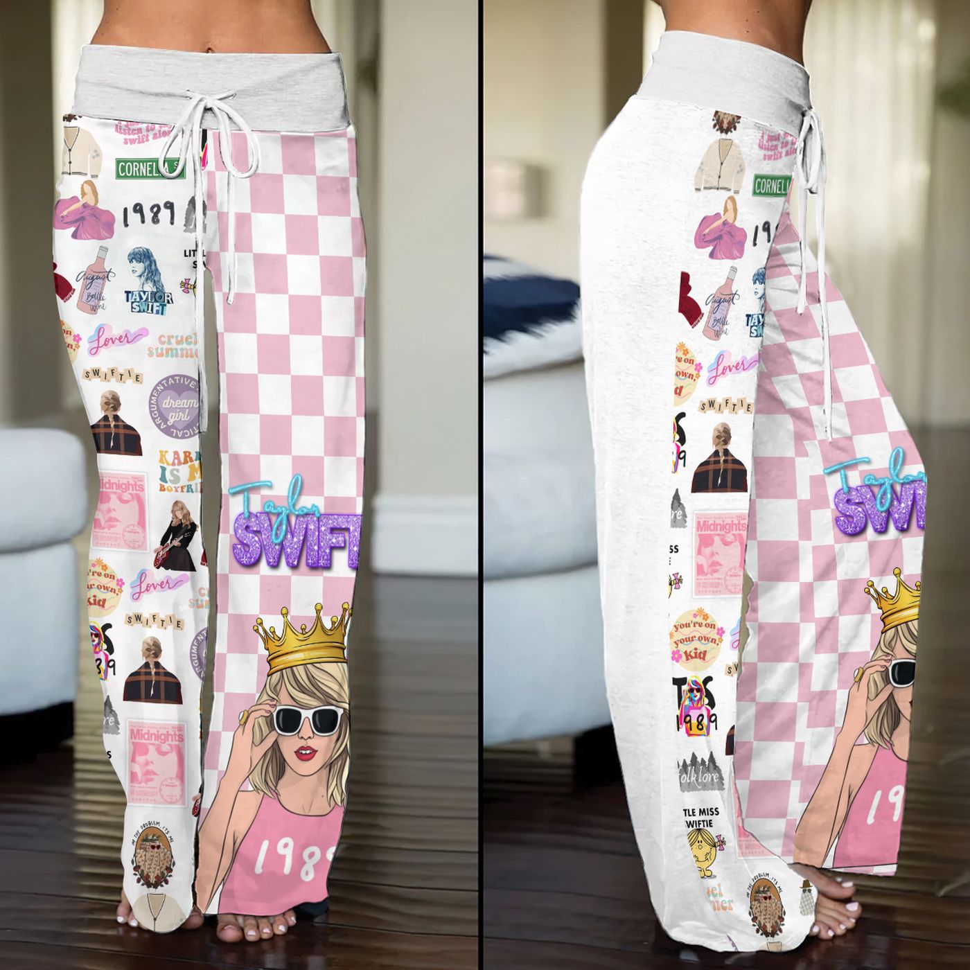 Taylor Swift High-Waisted Straight-Leg Trousers  – Gift for Women