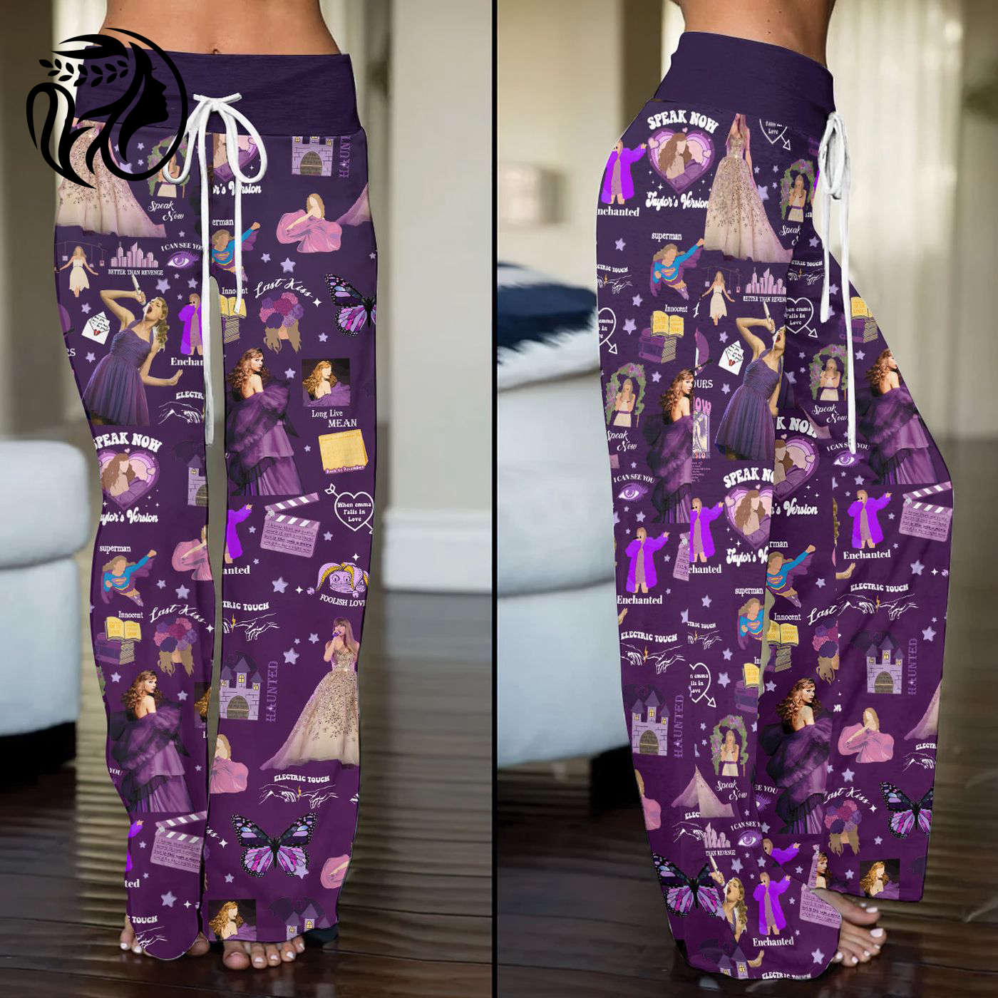 Taylor Swift High-Waisted Straight-Leg Trousers  - Gift for Women