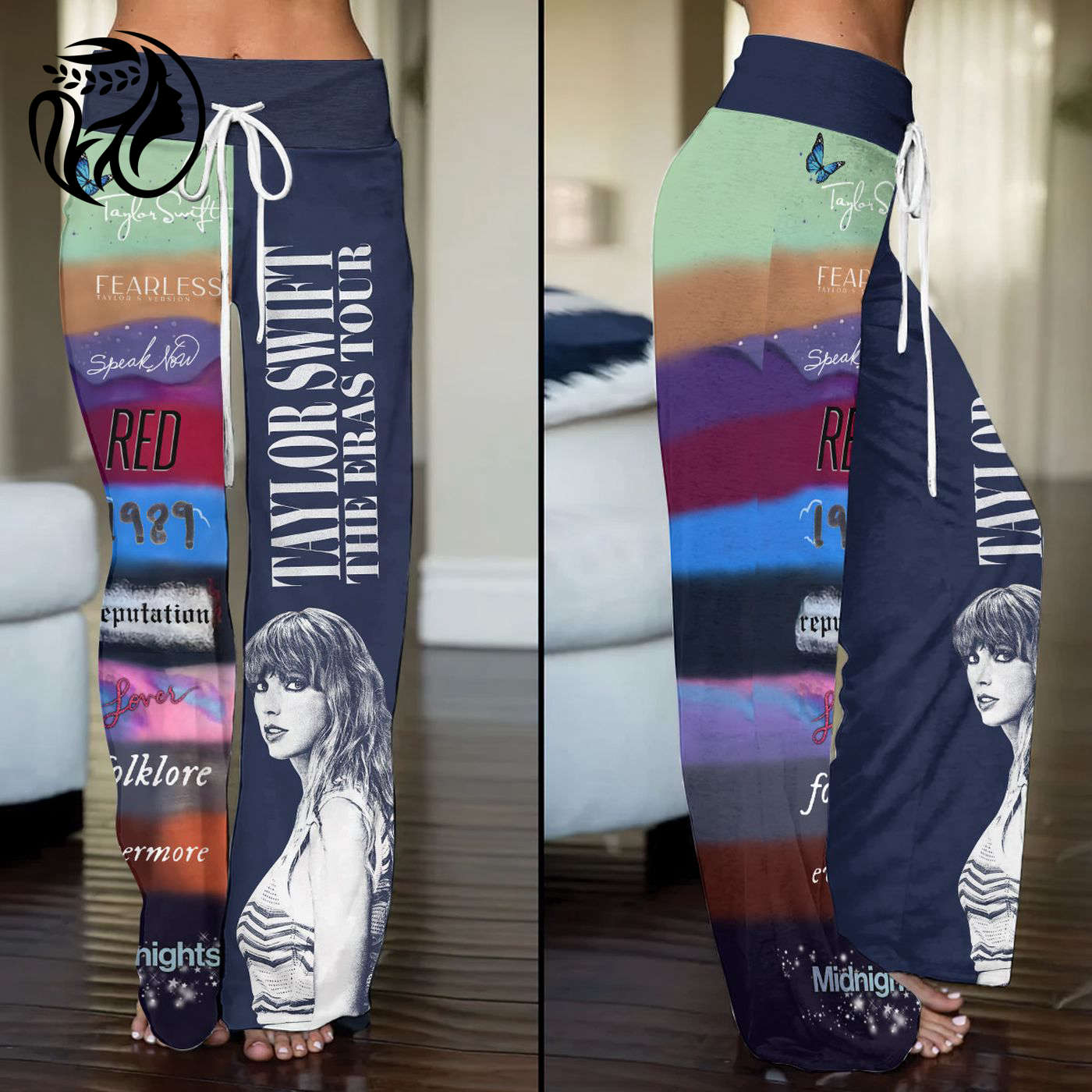 Taylor Swift High-Waisted Straight-Leg Trousers  - Gift for Women