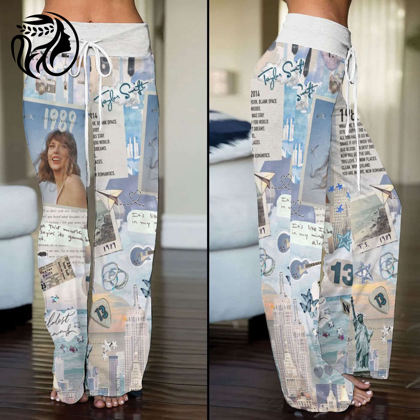 Taylor Swift High-Waisted Straight-Leg Trousers  - Gift for Women