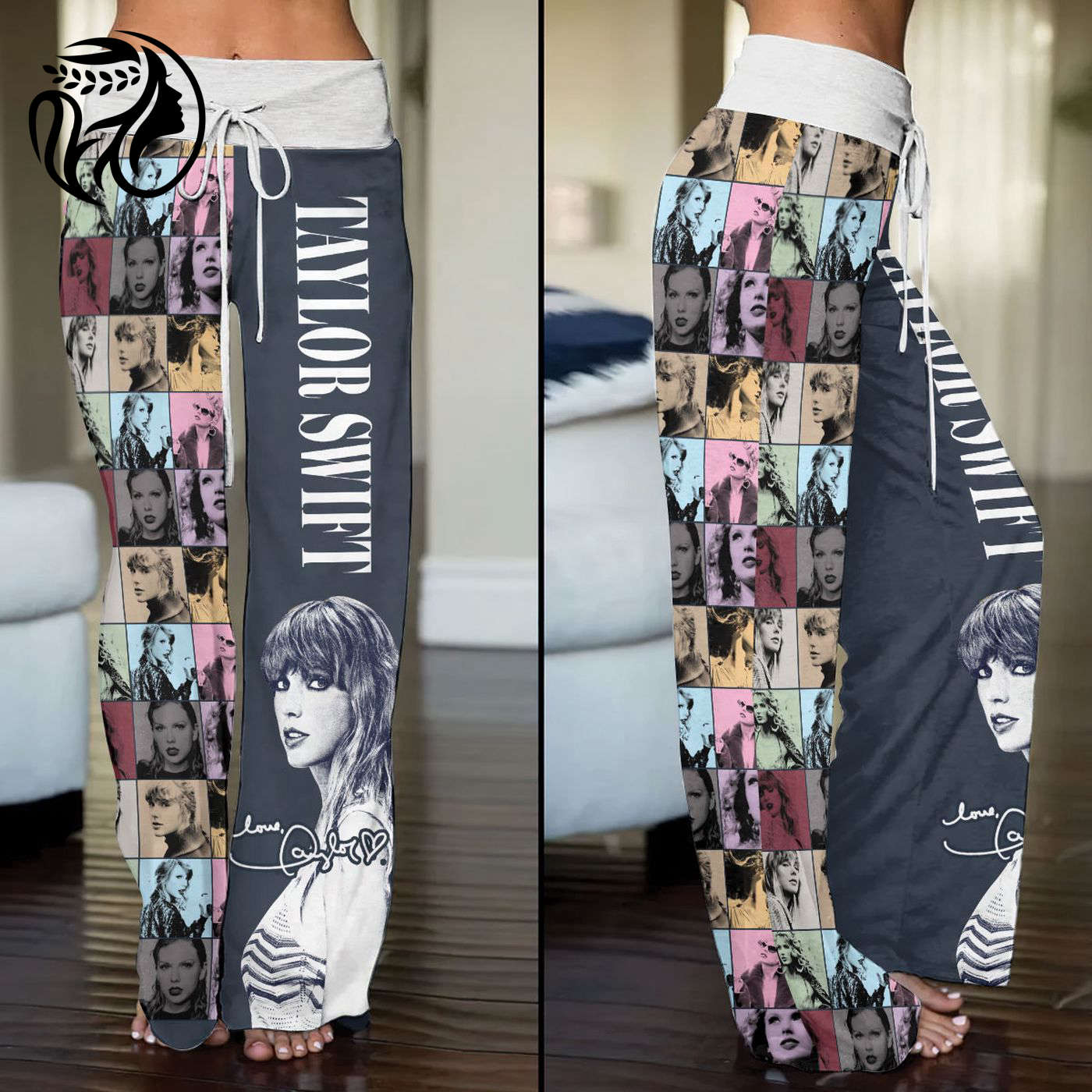 Taylor Swift High-Waisted Straight-Leg Trousers  -  - Gift for Women for Women