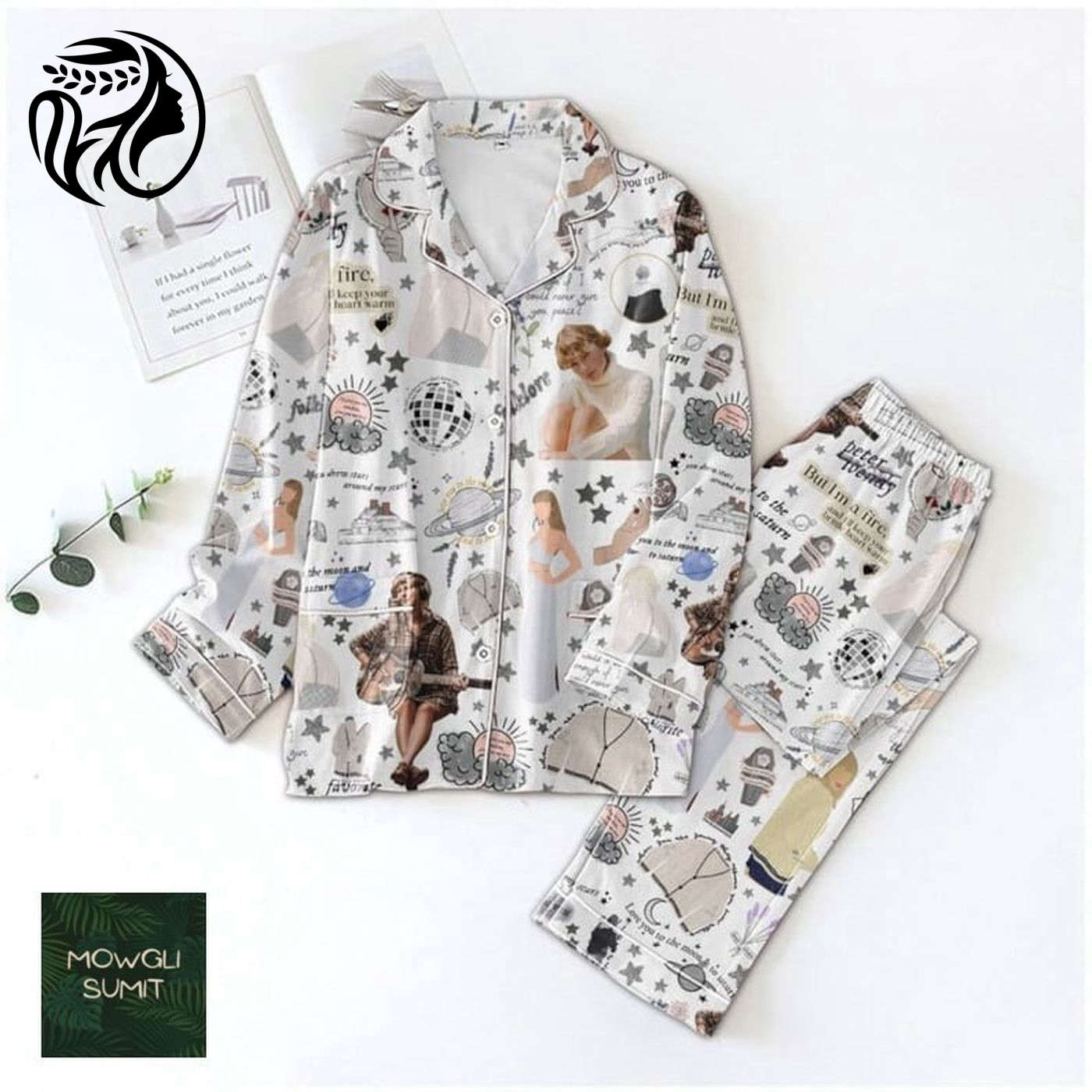 Taylor Version s Album & Eras Tour Pajamas Set – Trendy and Comfy Sleepwear Collection