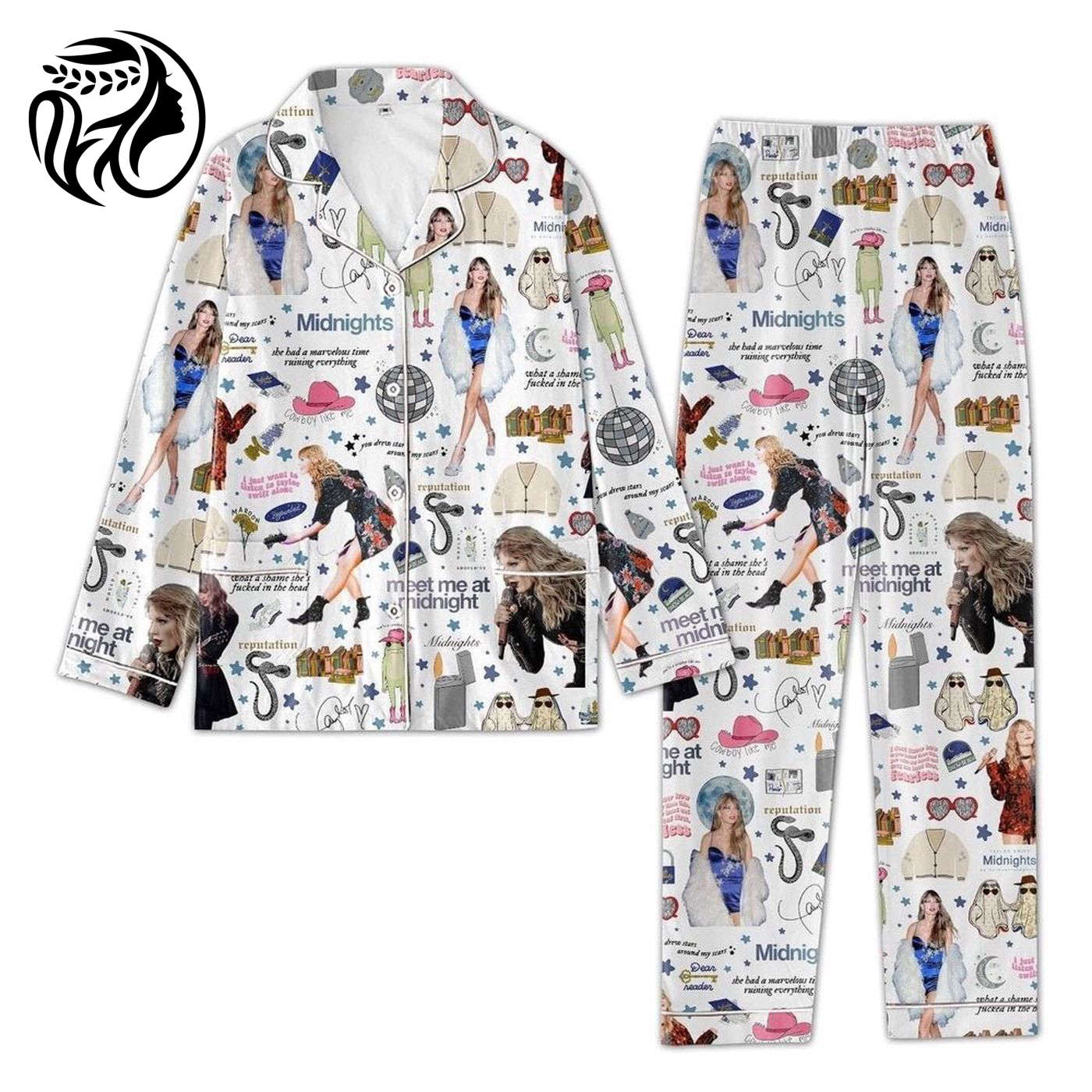 Taylor Version Tour Women s Pajamas Set – Perfect for Parties and Taylor Eras Tour