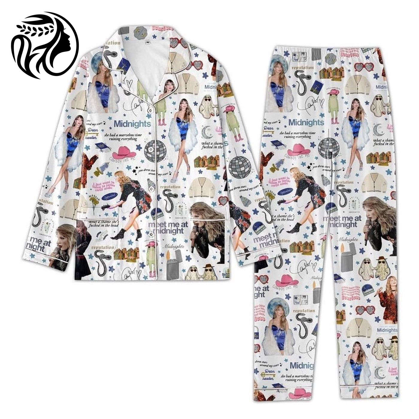 Taylor Version Tour Women s Pajamas Set - Perfect for Party Nights Shop Now!