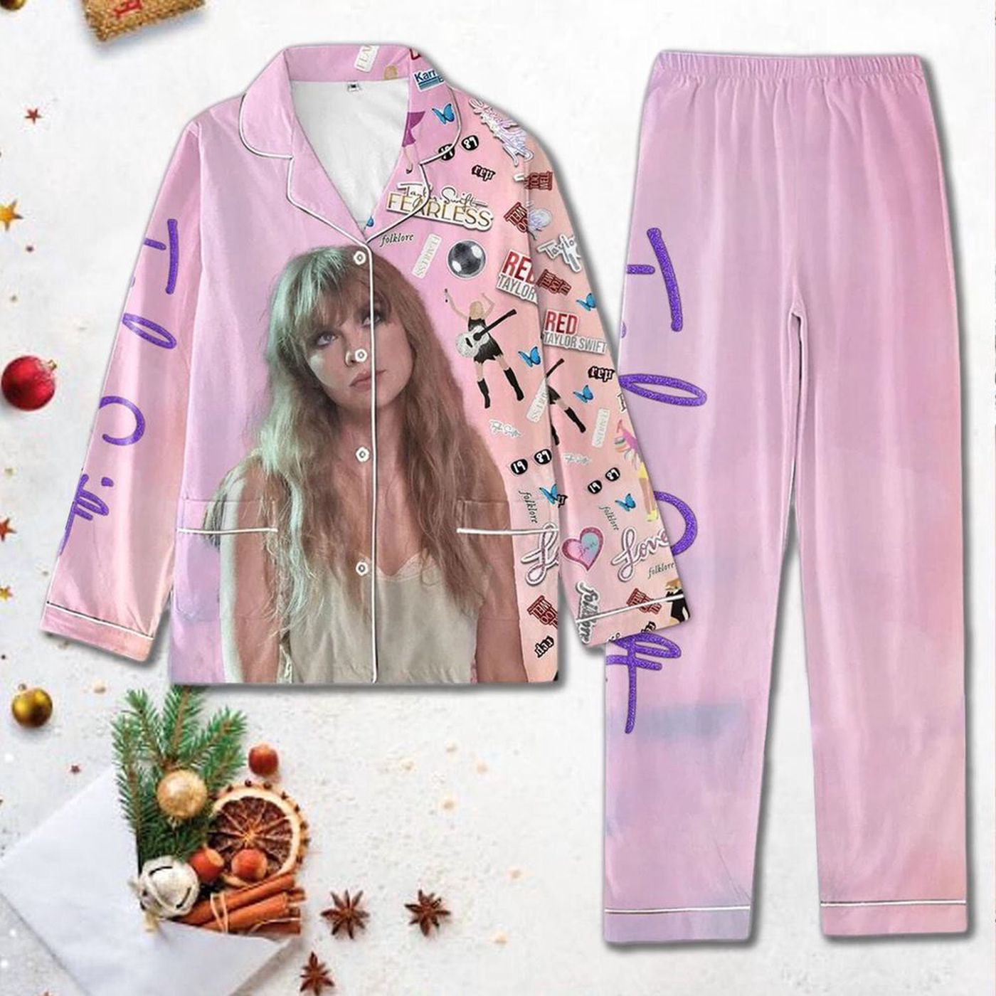 Taylor Version Tour Women s Pajamas Set – Stylish & Comfy Sleepwear with Taylor Version Theme