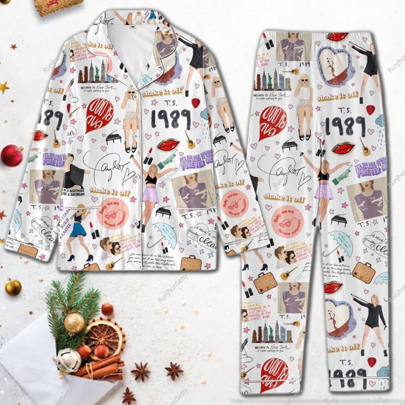 Taylor Version Tour Women s Pajamas Set – Perfect Christmas Gift!