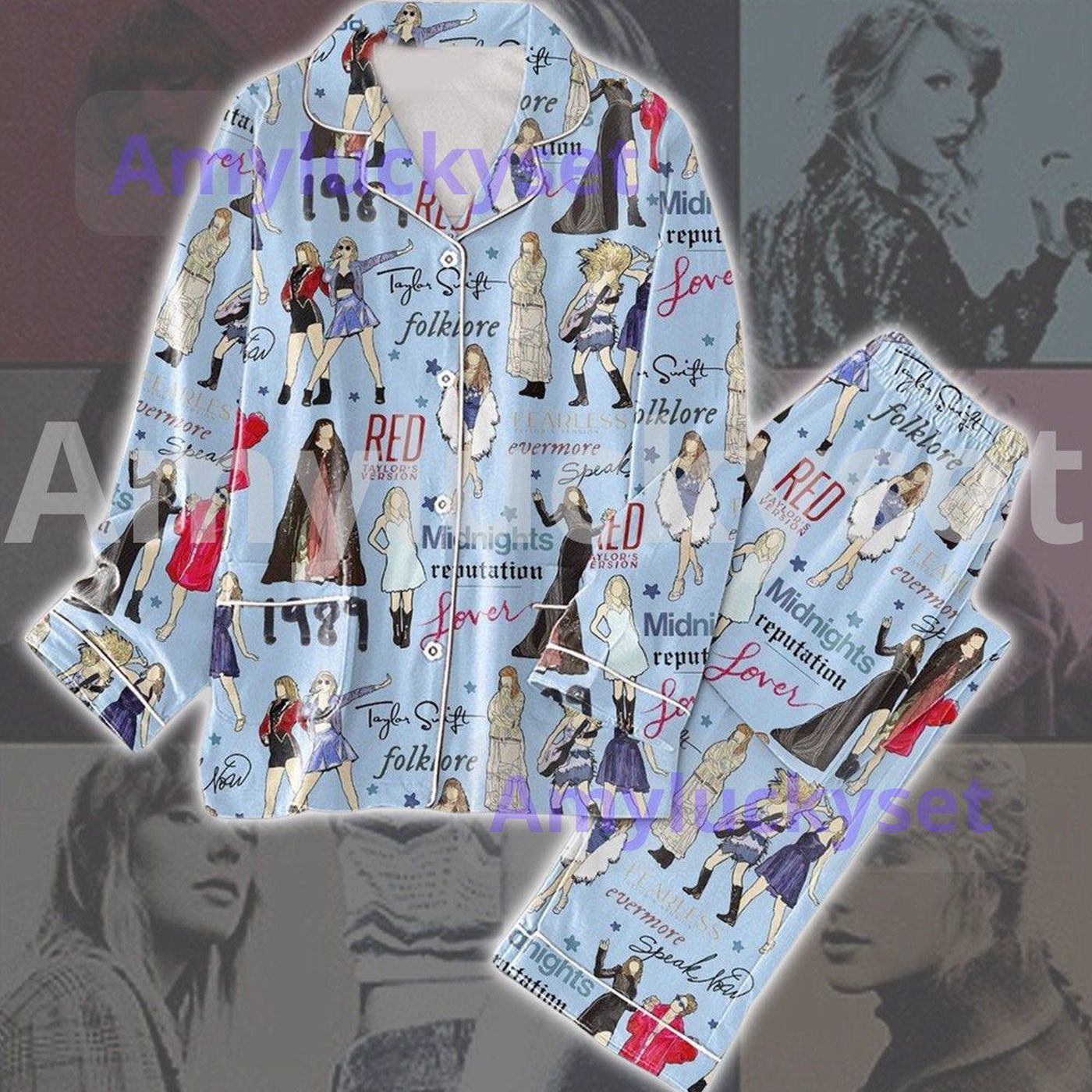 Shop Taylor Version Women s Pajamas Set – Perfect for Tour Comfort!