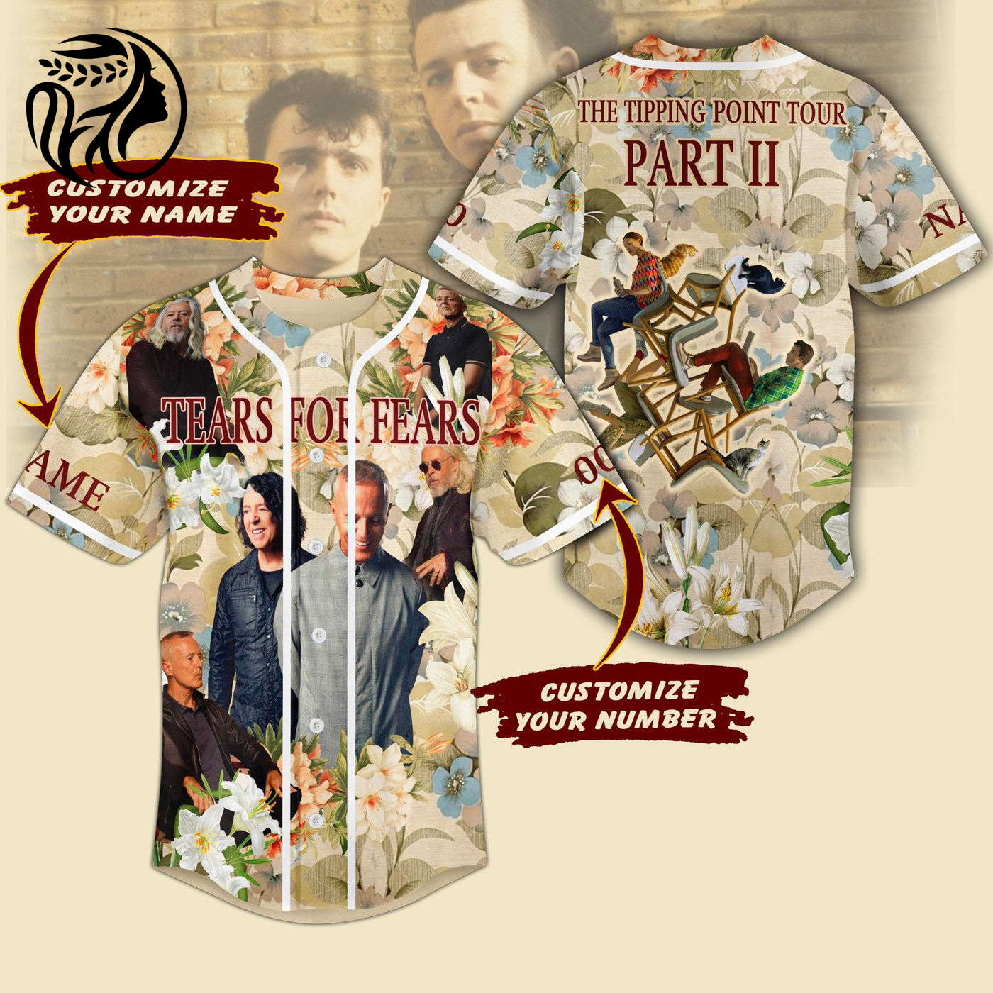 Tears For Fears Baseball Jersey For Men Women And Kids Gift