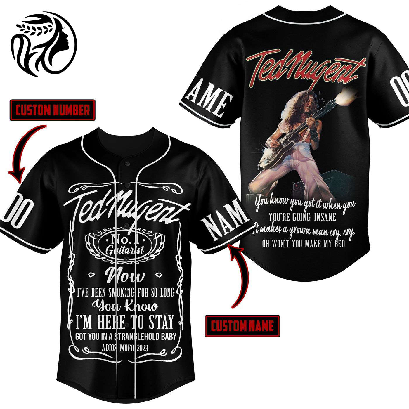 Ted Nugent Baseball Jersey For Men Women And Kids Gift