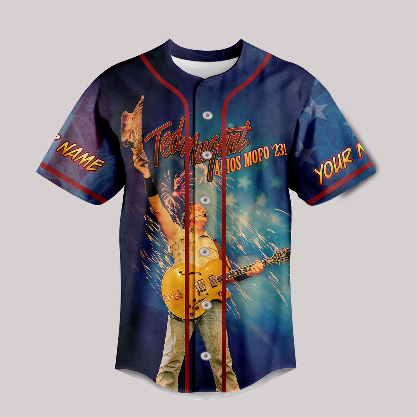 Ted Nugent Baseball Jersey For Men Women And Kids Gift