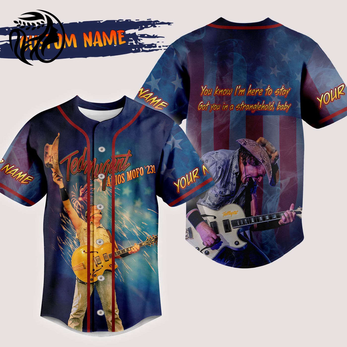 Ted Nugent Baseball Jersey For Men Women And Kids Gift