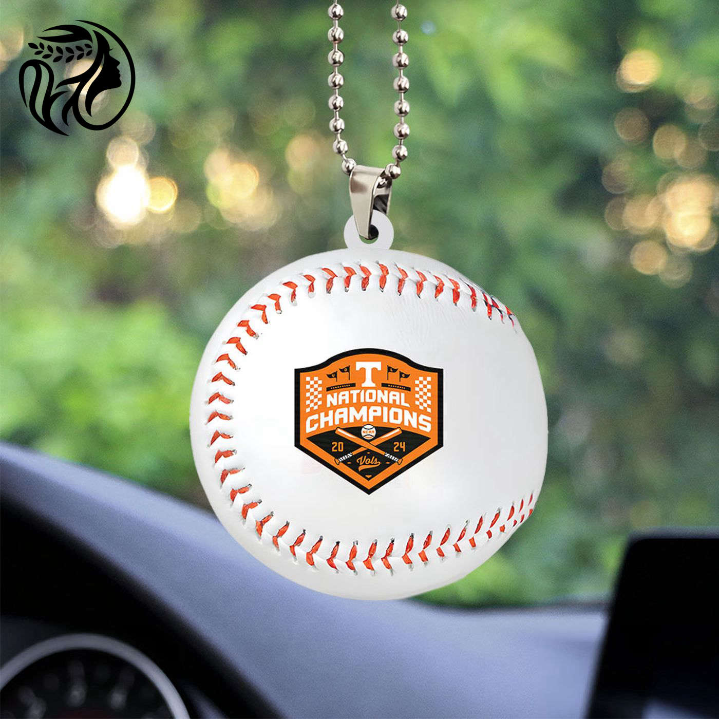 Tennessee Volunteers Baseball Custom Shape-sided Acrylic Car Ornament Gift