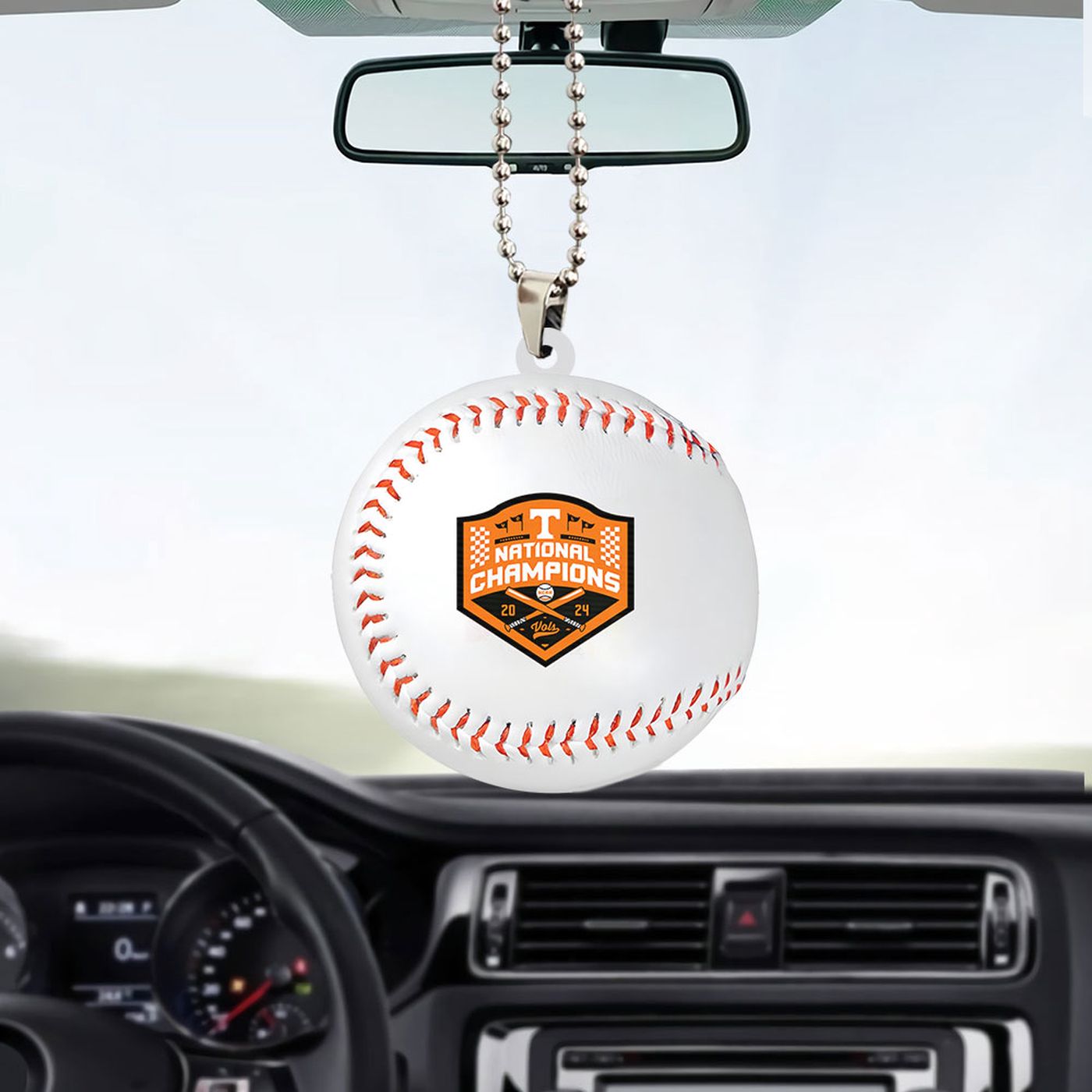 Tennessee Volunteers Baseball Custom Shape-sided Acrylic Car Ornament Gift