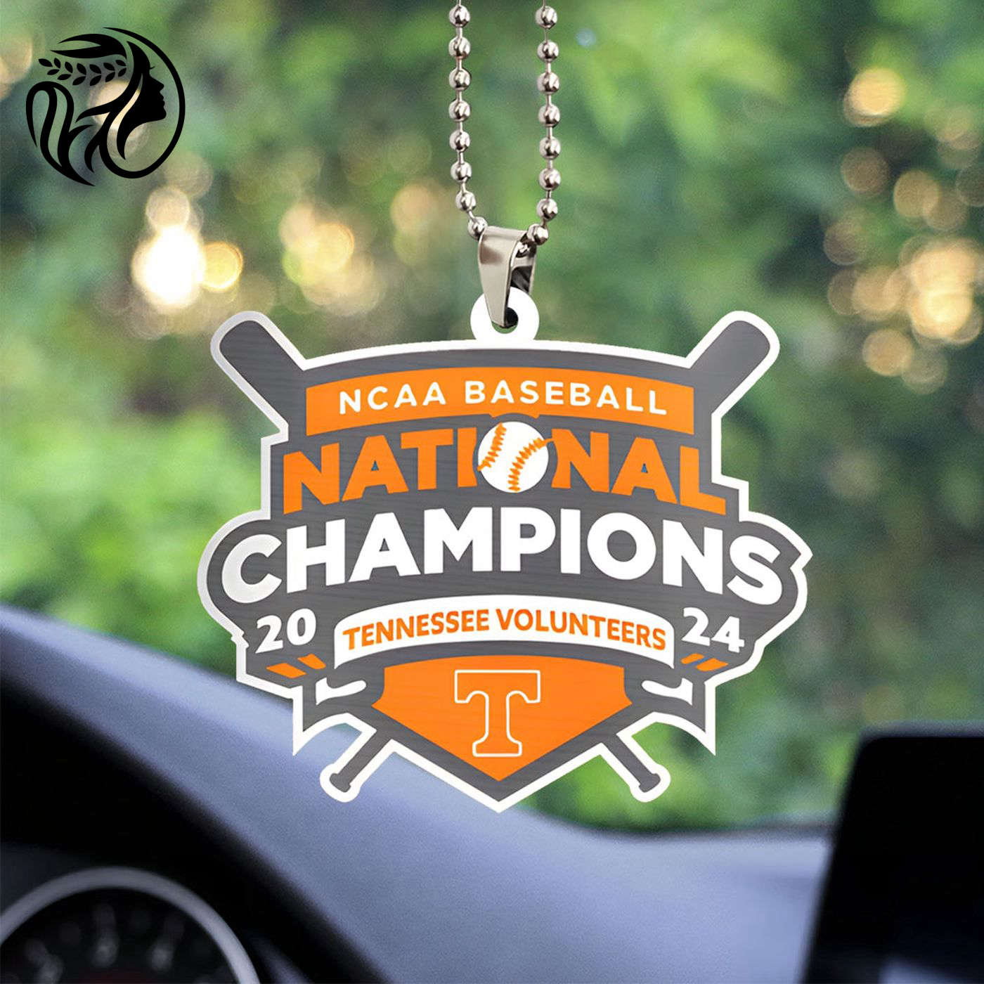 Tennessee Volunteers Baseball Custom Shape-sided Acrylic Car Ornament Gift