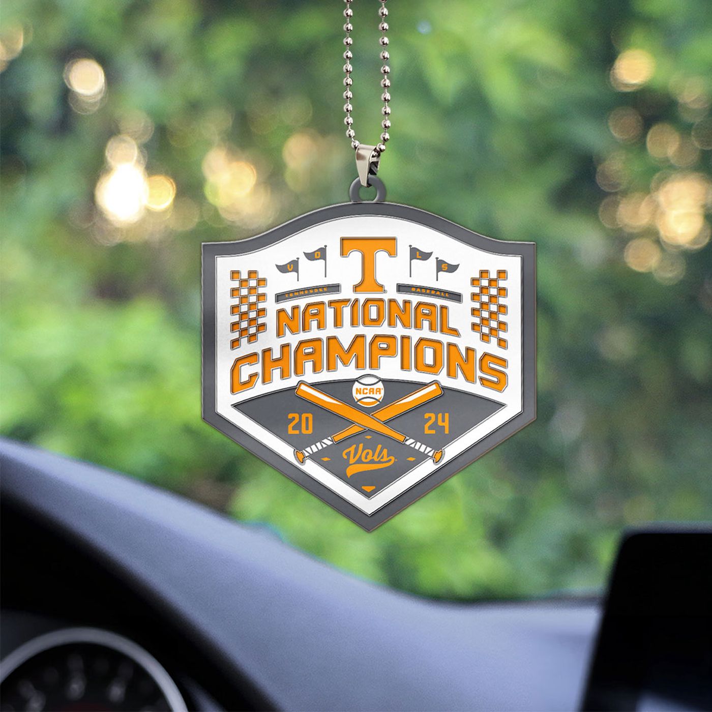 Tennessee Volunteers Baseball Custom Shape 2-sided Acrylic Car Ornament