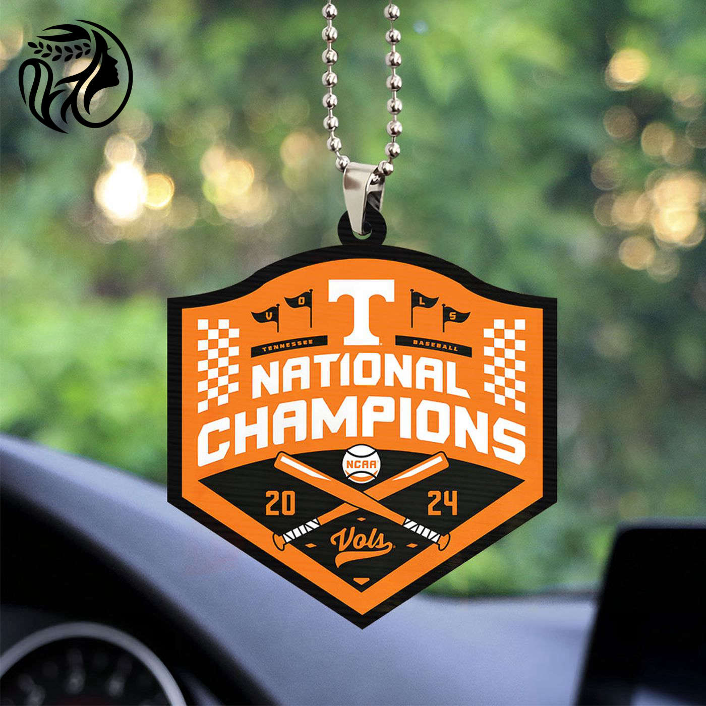 Tennessee Volunteers Baseball Custom Shape 2-sided Acrylic Car Ornament