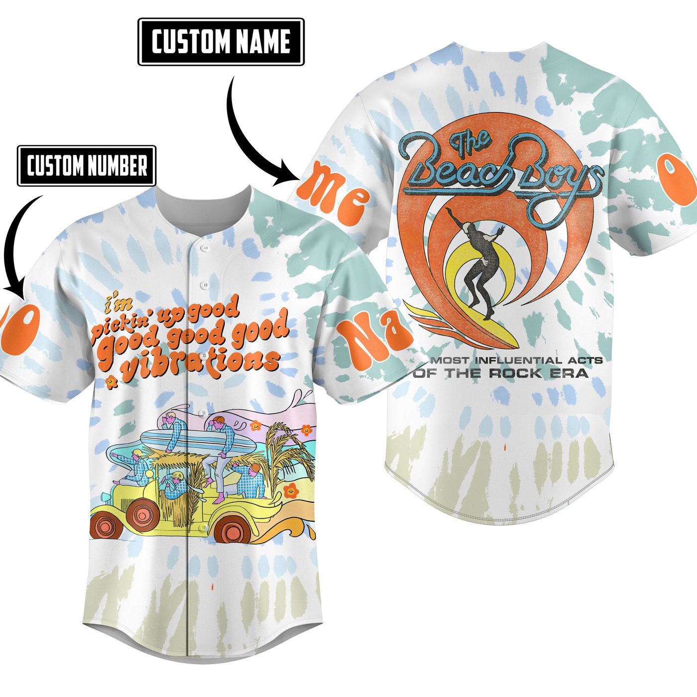 The Beach Boys Baseball Jersey For Men Women And Kids Gift