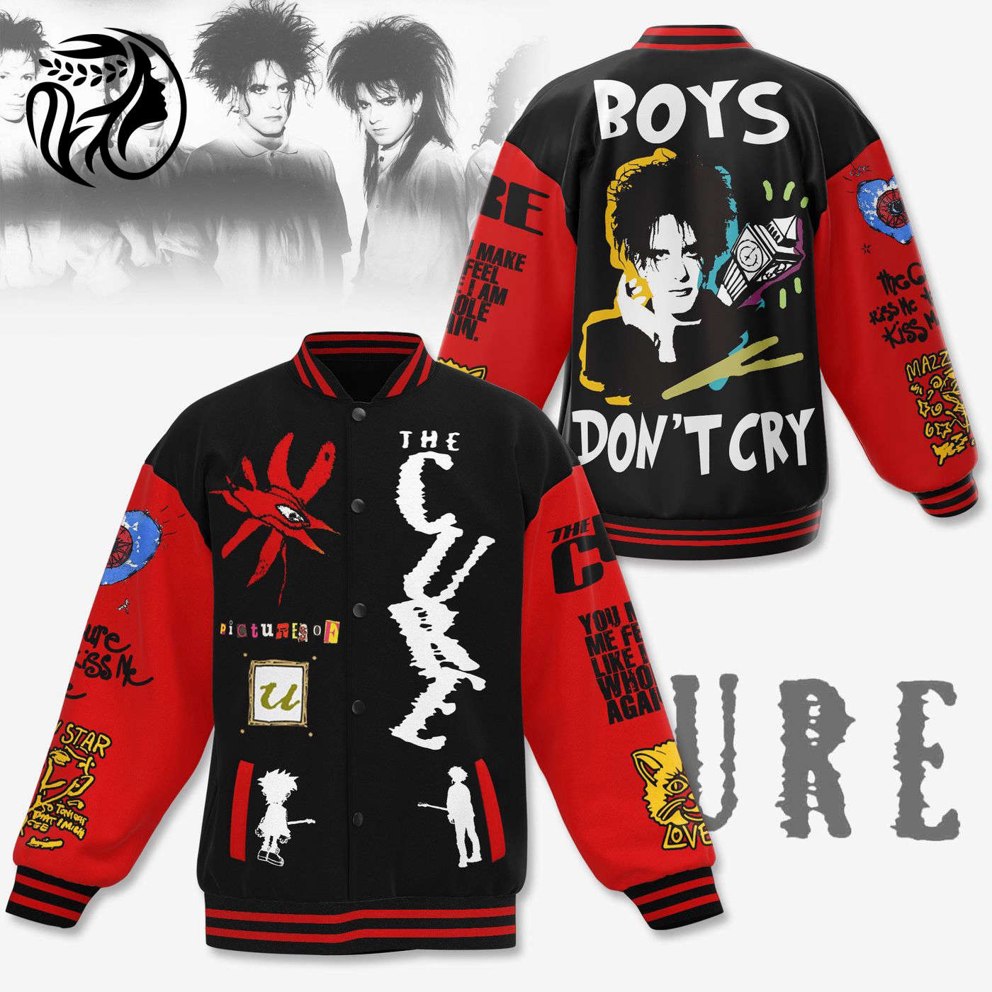 The Cure Boys New Premium Baseball Jacket Gift For Fan