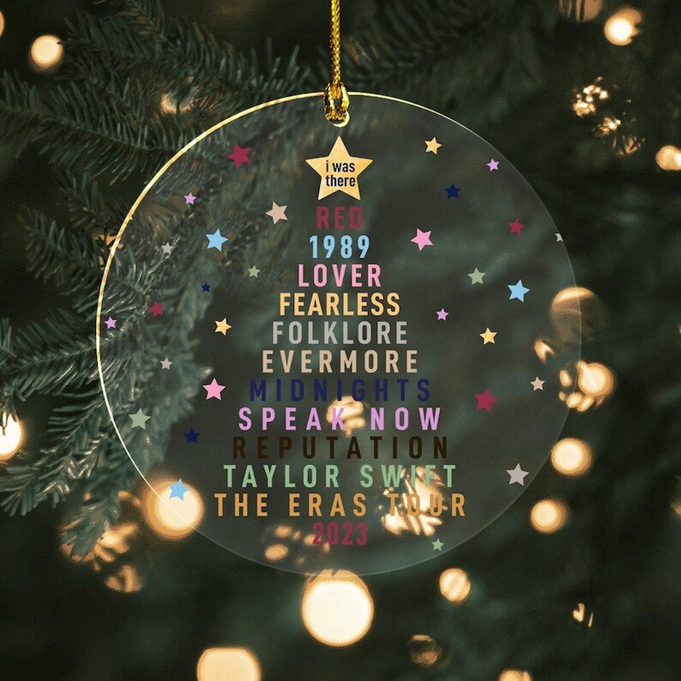 Eras Tour Christmas Acrylic Ornament: Taylor Swift s Concert Souvenir for Christmas 2023
