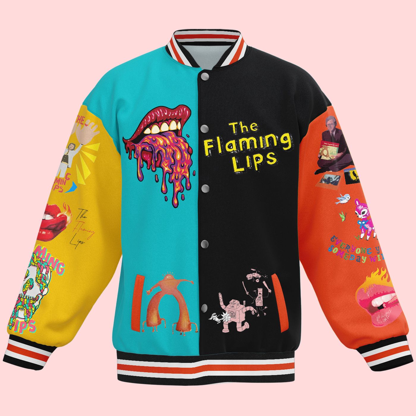 The Flaming Lips New Premium Baseball Jacket Gift For Fan The Flaming Lips New Premium Baseball Jacket Gift For Fan