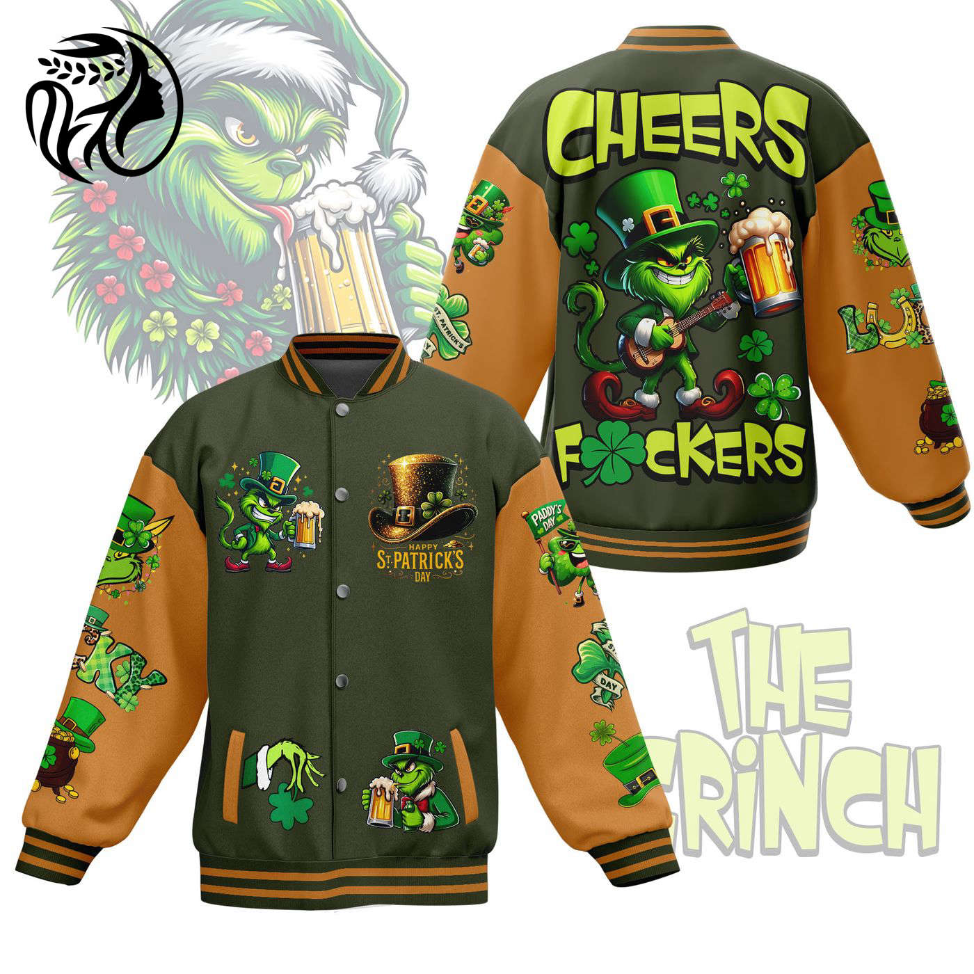 The Grinch New Premium Baseball Jacket Gift For Fan