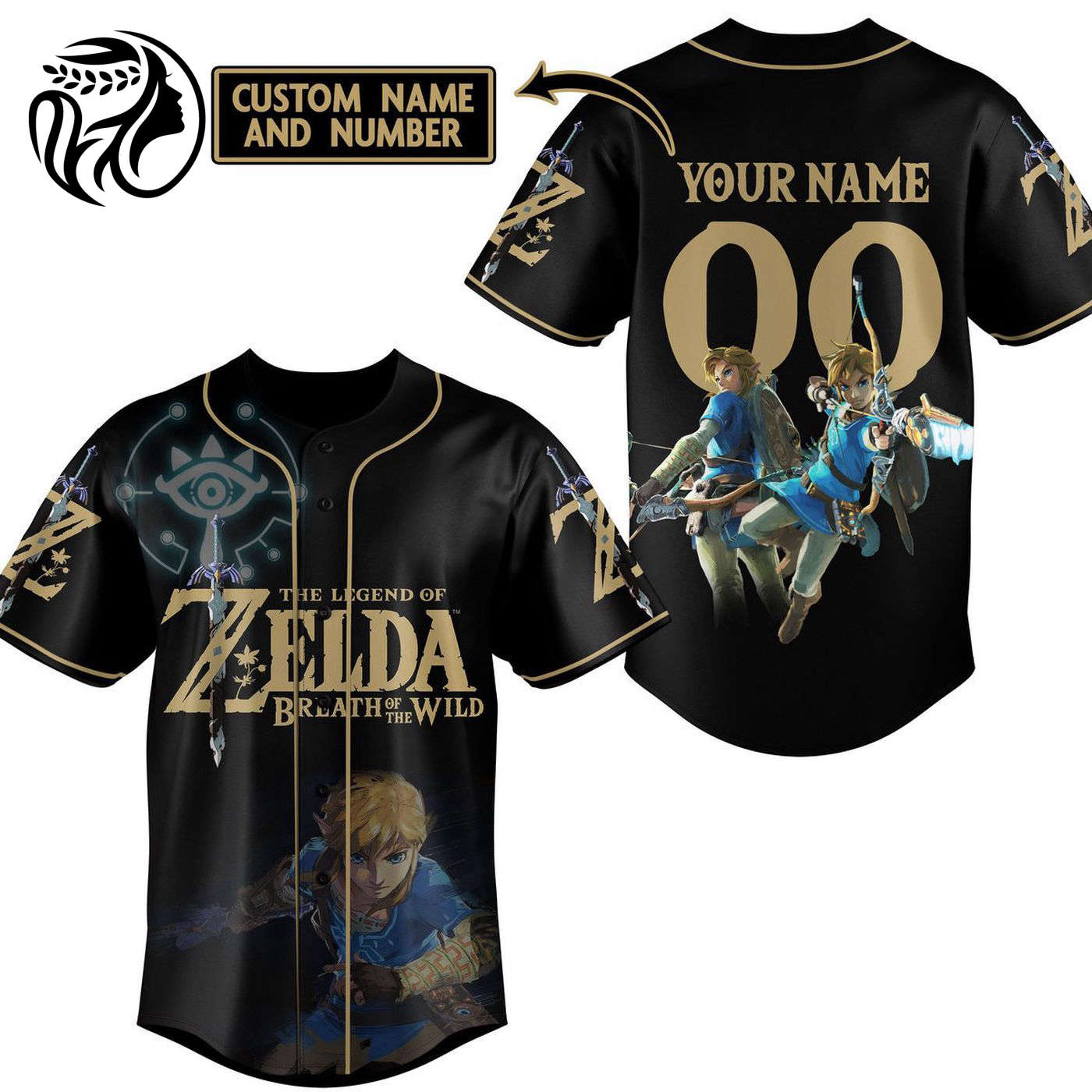 The Legend of Zelda Baseball Jersey For Men Women And Kids Gift