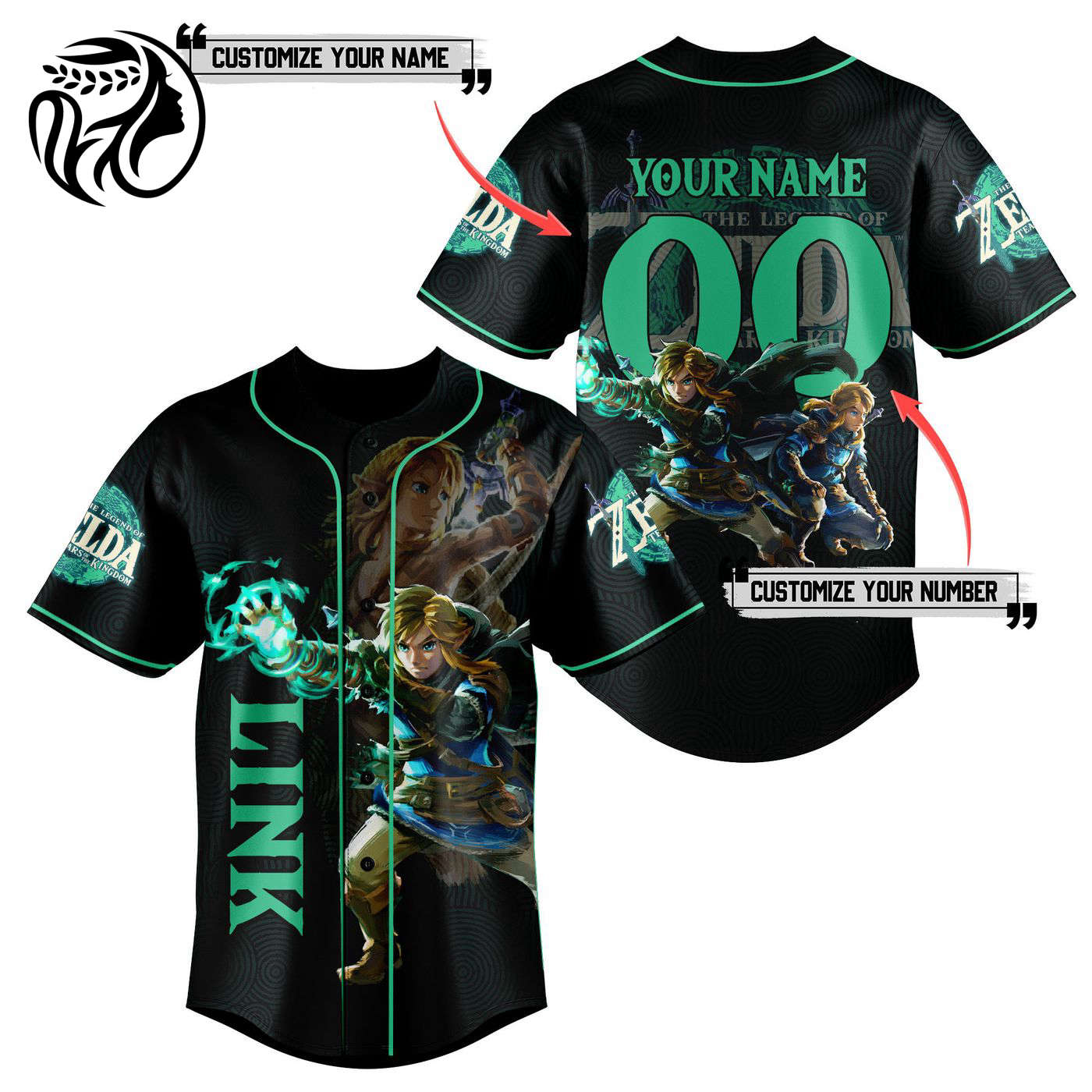 The Legend of Zelda Baseball Jersey For Men Women And Kids Gift