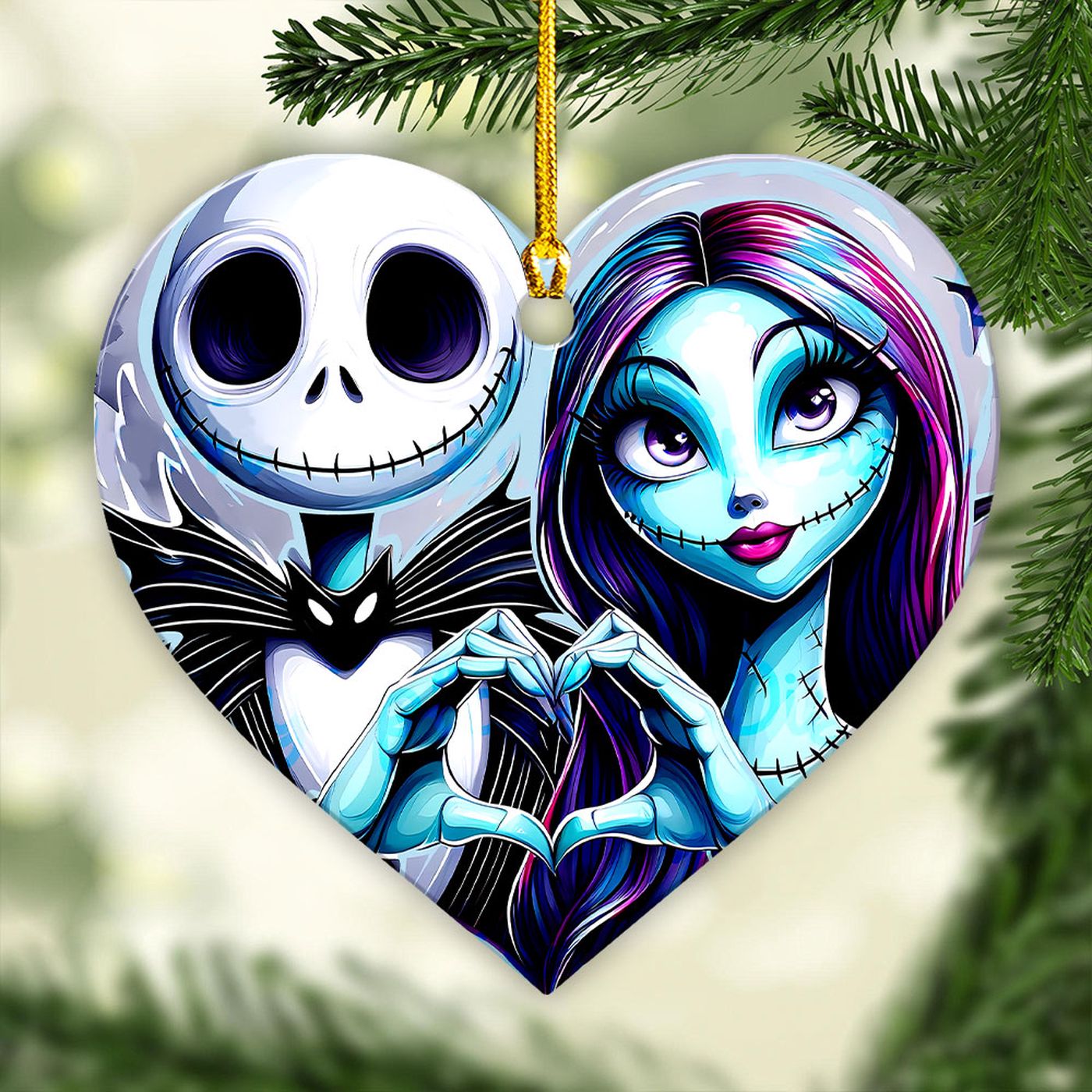 The Nightmare Before Christmas Fixed Shape 2-sided Acrylic Ornament Gift