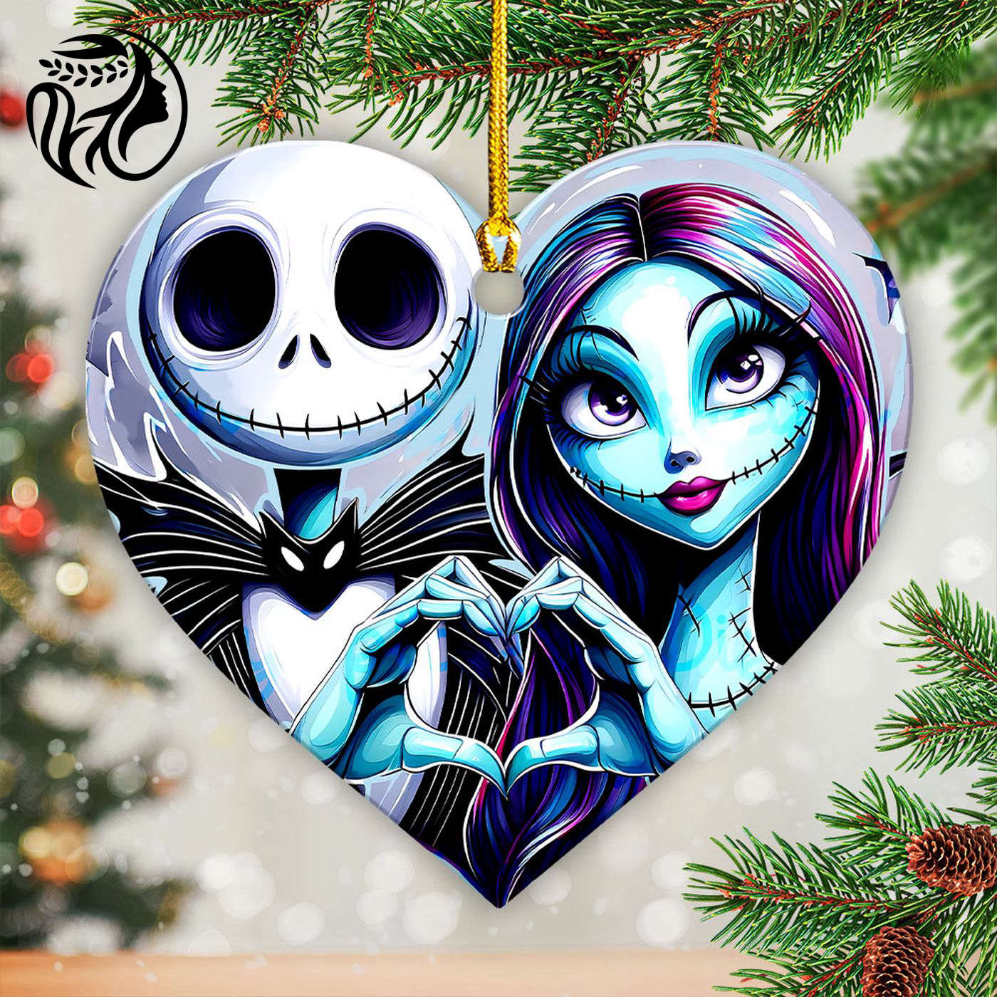 The Nightmare Before Christmas Fixed Shape 2-sided Acrylic Ornament Gift