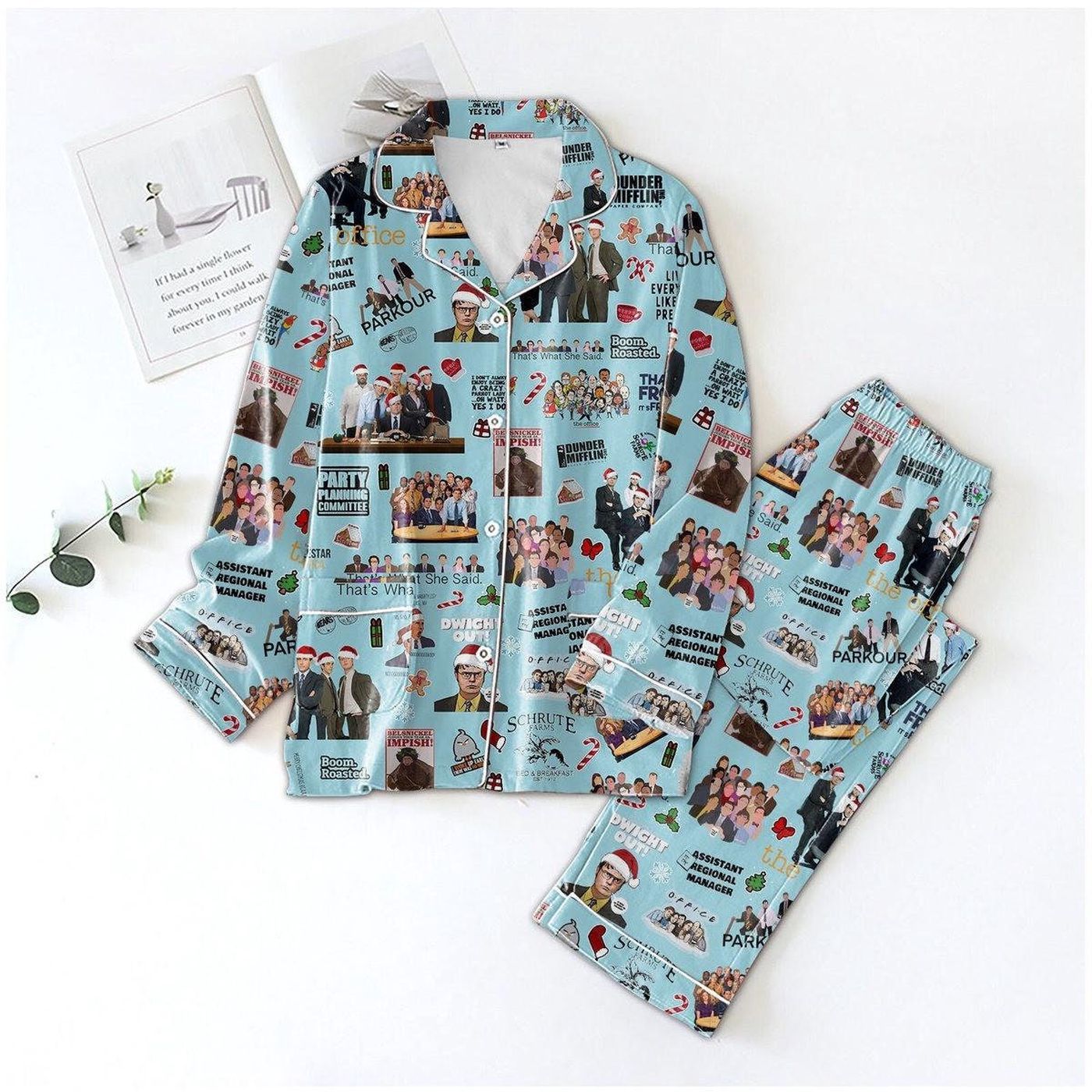 The Office Christmas Pajamas: Festive Sitcom Movie & Schrute Farms Gift for Fans!