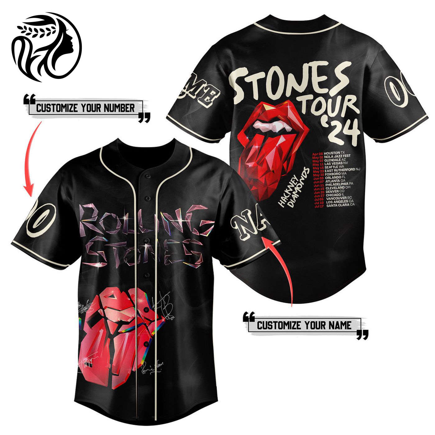 The Rolling Stones Baseball Jersey For Men Women And Kids Gift